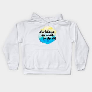 So She Did Kids Hoodie